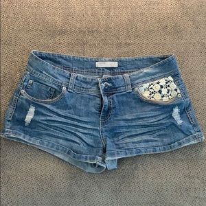 Low Rise Jean Shorts